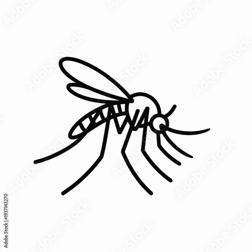 Vector mosquito icon