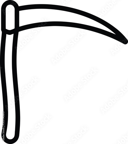 Vector scythe icon