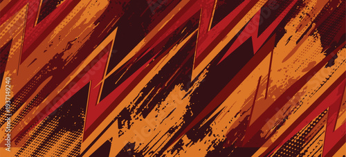 Abstract Red Sports Background Vector. International Sports Day Banner Illustration