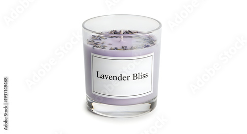 Wallpaper Mural A glass of lavender bliss candle for relaxation and calmness Torontodigital.ca