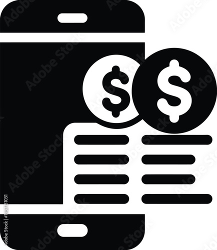 modern banking application interface, mobile finance icons, currency symbols, balance overview, transaction records, payments and transfers, savings tracker, fintech tools.