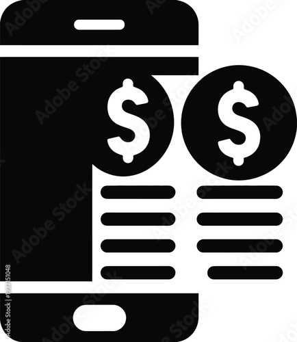 modern banking application interface, mobile finance icons, currency symbols, balance overview, transaction records, payments and transfers, savings tracker, fintech tools.