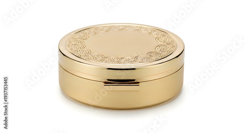 Wallpaper Mural This is a small round gold colored metallic object with a hinged lid Torontodigital.ca