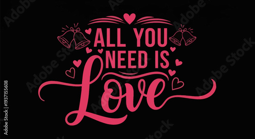 All you need is love typography