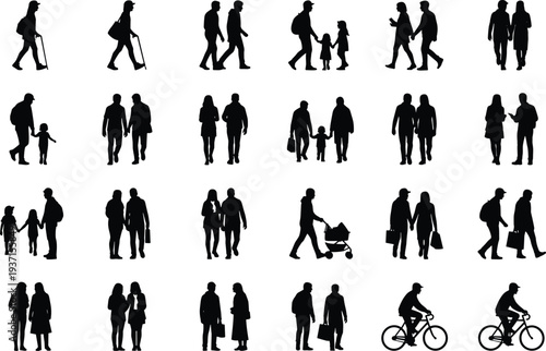 Side view silhouette of person paddling a kayak on water set of three different rowing poses isolated on white vector