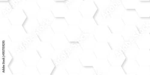 White paper texture abstract grid tile seamless hexagon wall creative metal business wallpaper texture background.