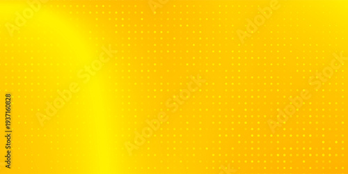 Top Yellow halftone pattern. Retro comic gradient background. Bright orange randomus effect