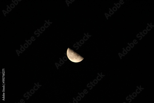 下弦の月　ハーフムーン