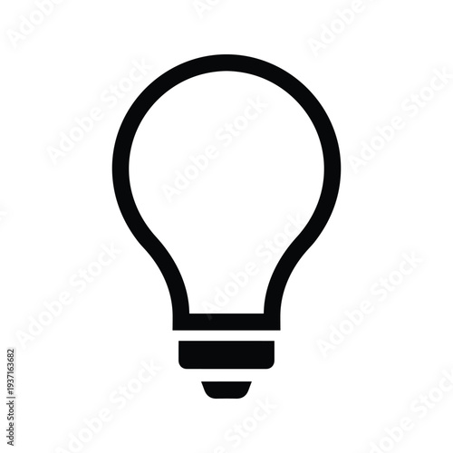 A classic light bulb icon representing ideas, innovation, or illumination.