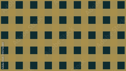 seamless modern geometric background features a bold intersecting grid of mustard yellow and dark teal squares, perfect for retro textile prints or stylish wallpapers