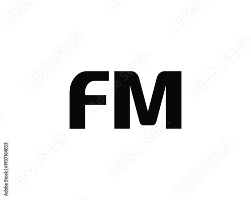 FM Logo Design. fm