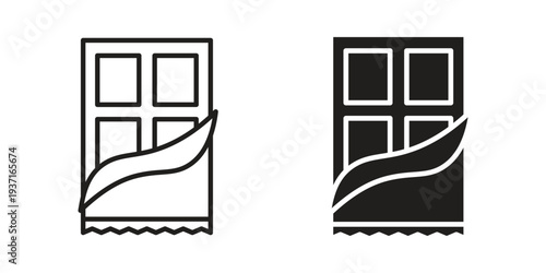 Chocolate icon with editable stroke and solid design vectors