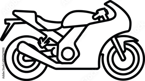 Vector motorcycle icon