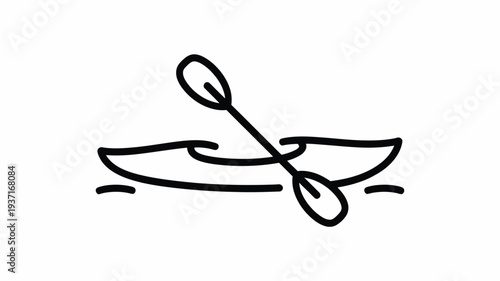 Vector kayak icon