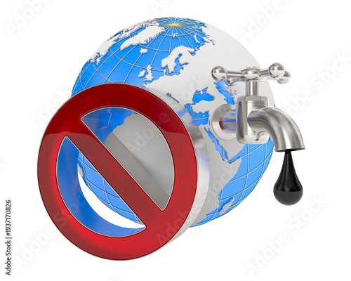 Concept of global oil busin...