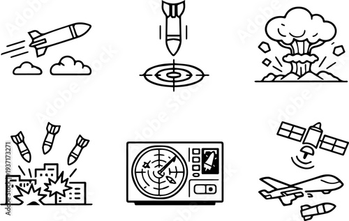Missile strike nuclear explosion radar defense