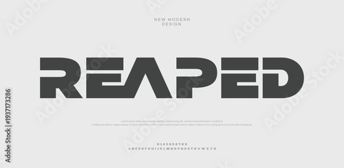 Reaped Logo Design with Bold Typography on White Background