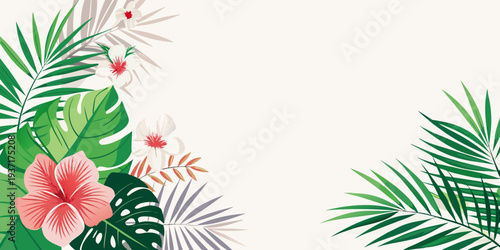 Elegant Floral Border Background Design