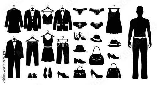 Collection of Men and Women Fashion Clothing and Accessories.