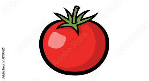 Fresh red tomato vegetable.