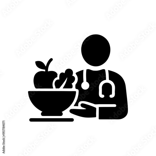 Doctor Herbal Nutrition Bowl Icon
