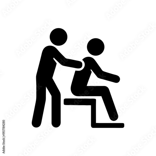 Therapeutic Back Massage Treatment Icon
