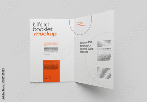 A5 Bifold Flyer Mockup for Print Designs