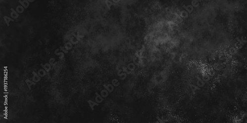 Abstract black gray wall textured background. Empty gray rusty stone or metal surface texture. Dark smoke texture. Black and white grunge wall. Light fog backgrounds. Cloud sky night. Slate surface.