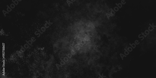 Abstract black gray wall textured background. Empty gray rusty stone or metal surface texture. Dark smoke texture. Black and white grunge wall. Light fog backgrounds. Cloud sky night. Slate surface.