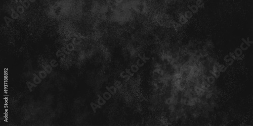 Abstract black gray wall textured background. Empty gray rusty stone or metal surface texture. Dark smoke texture. Black and white grunge wall. Light fog backgrounds. Cloud sky night. Slate surface.