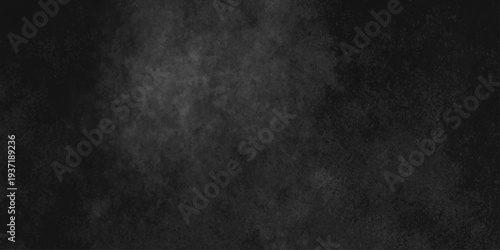 Abstract black gray wall textured background. Empty gray rusty stone or metal surface texture. Dark smoke texture. Black and white grunge wall. Light fog backgrounds. Cloud sky night. Slate surface.