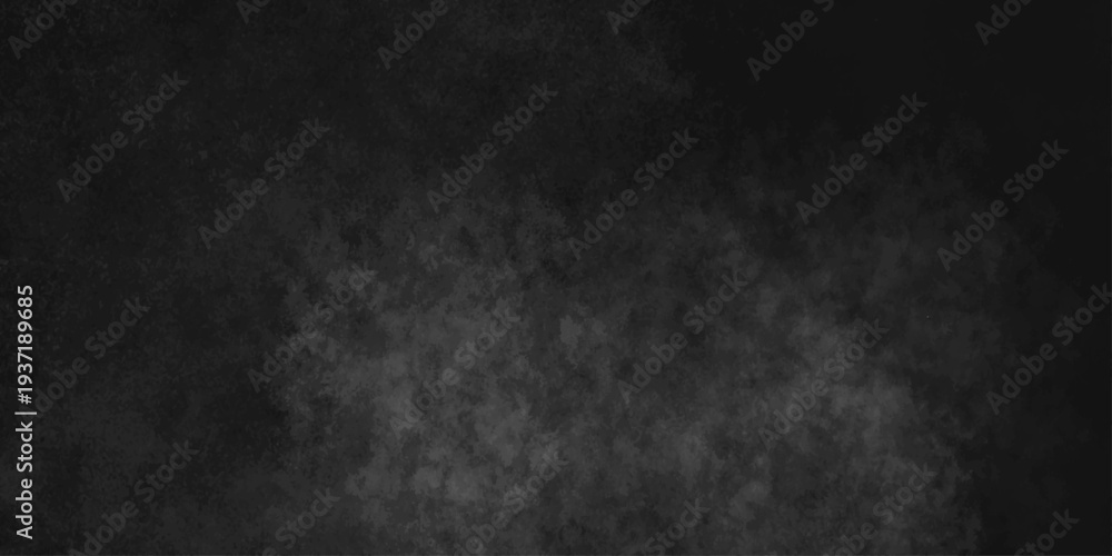 Fototapeta premium Abstract black gray wall textured background. Empty gray rusty stone or metal surface texture. Dark smoke texture. Black and white grunge wall. Light fog backgrounds. Cloud sky night. Slate surface.