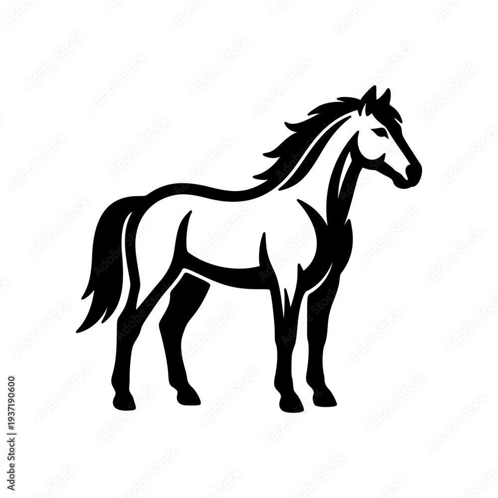 Obraz premium horse vector illustration