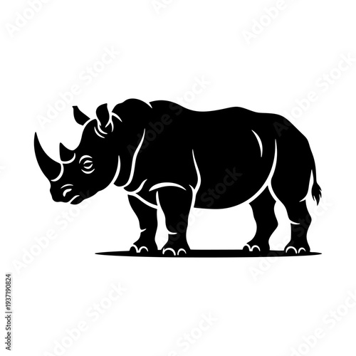 rhino vector illustration