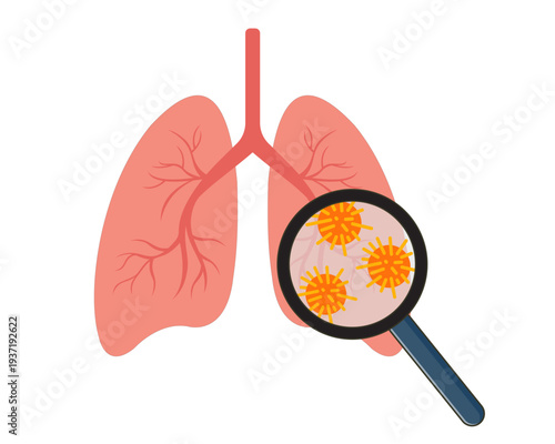 unhealthy lungs infected by virus health care, prevention disease concept respiratory system infection