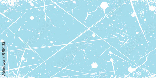 Abstract winter blue background with a hockey scratched ice texture. background design