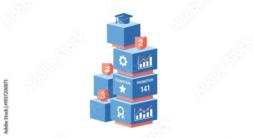 Set of 5 business infographic elements vector