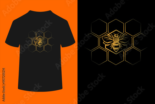 Beekeeper Beekeeping - Honeycomb Love for Bees T-Shirt
