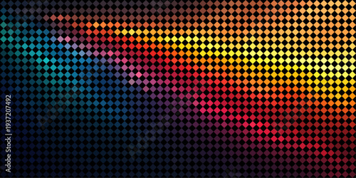 Abstract RGB rainbow gradient with vibrant spectrum hues and glowing light effects. Modern colorful design features fluid shapes and dynamic color transitions.