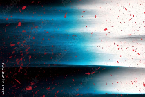 Distressed Abstract Blue Red and White Background