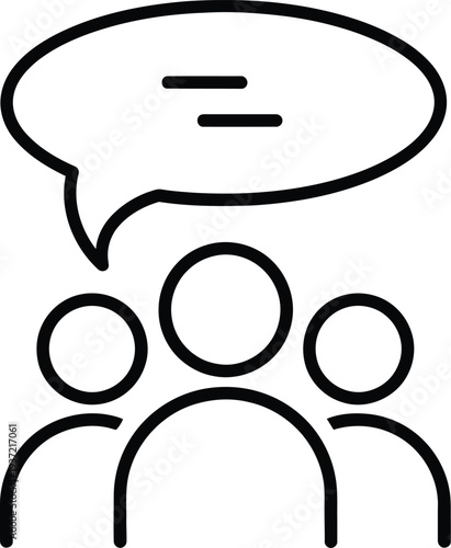 Three people discussing an equal sign