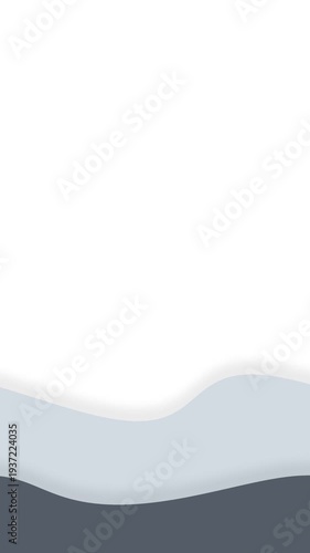 Abstract Wavy Shapes on White Background image photo