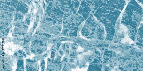 Abstract blue and white marble texture background with intricate veining and natural stone pattern for luxury design projects