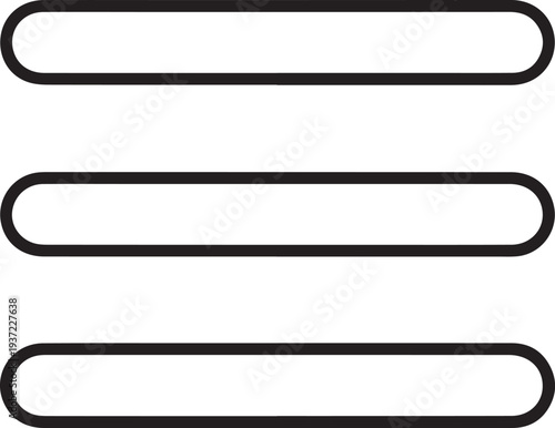 Modern minimalist design with black outlines on white background