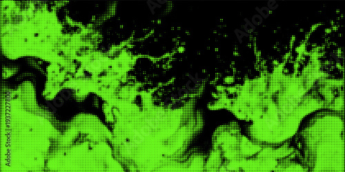 Acid green y2k halftone overlay background with smoke or fire motion texture