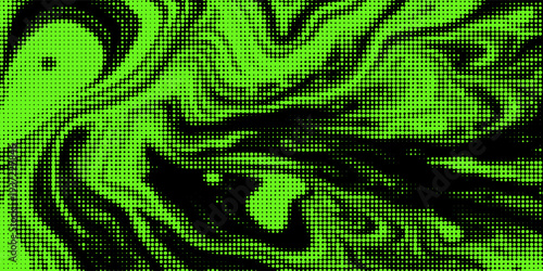 Acid green y2k halftone overlay background with smoke or fire motion texture