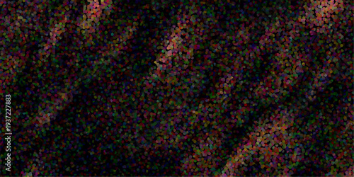 Densely packed, multicolored dots forming an abstract textured background with a dark, speckled appearance and subtle color variations for creative use