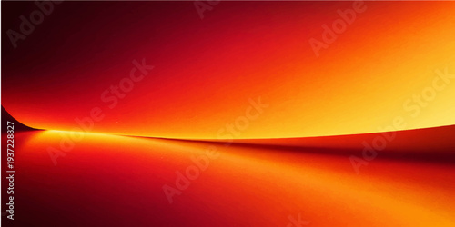 Bright abstract background featuring orange and red waves with a light yellow motion blur design and colorful vector curves for a fire-inspired wallpaper