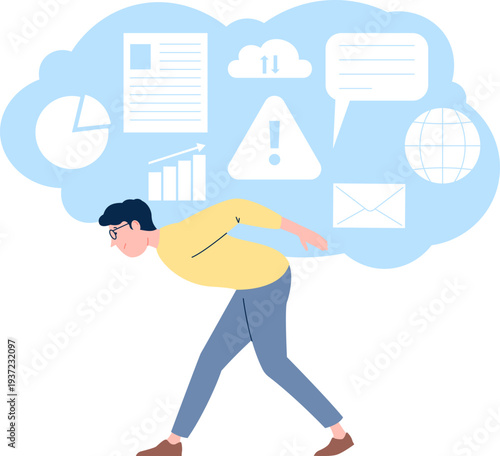 Social communication overload. Mass media dependence influence