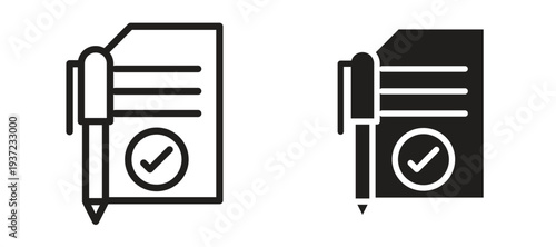 Agreement icon vector design template and illustration EPS10.